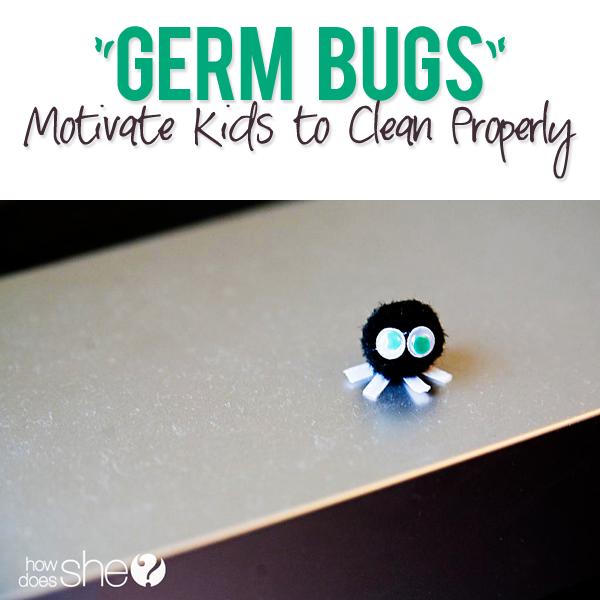 Germ Bugs Motivate Kids to Clean Properly