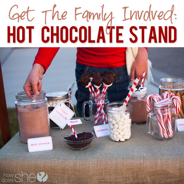  hot cocoa stand for charity