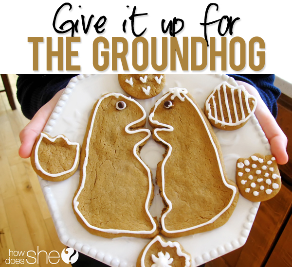Groundhog cookies for groundhog day party!