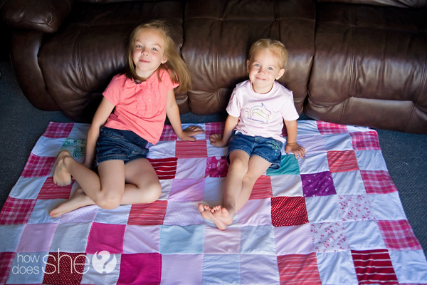 Make a Memory Quilt  from  Old Clothes