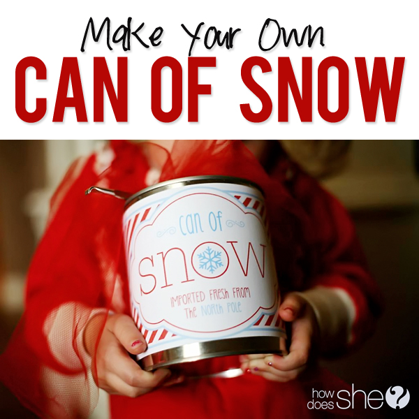 Make a can of snow