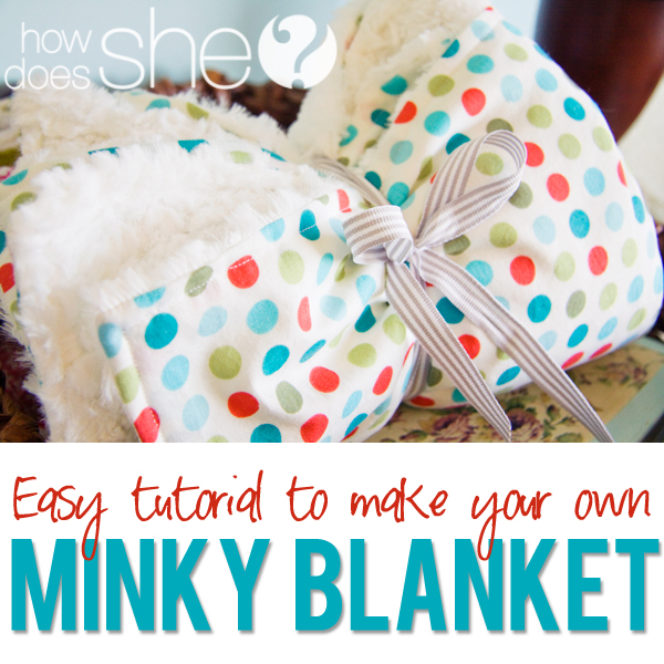 Sewing a shop minky baby blanket