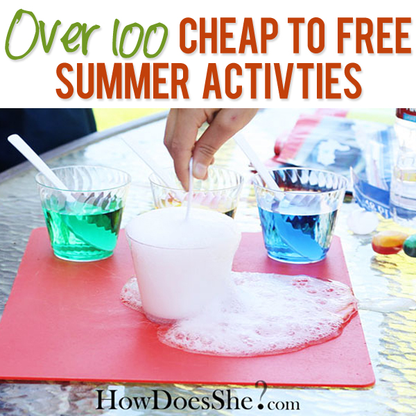 Over 100 Cheap to FREE Summer Activties