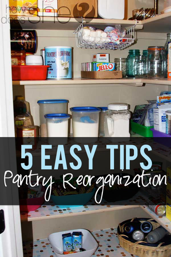 Pantry Reogranization 5 easy tips