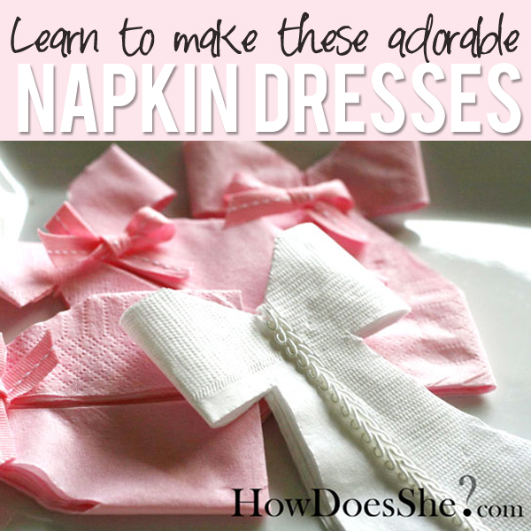 Precious Napkin Dress Tutorial