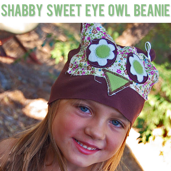 Shabby Sweet Eye Owl Beanie
