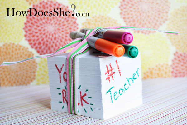 teacher notepad gift