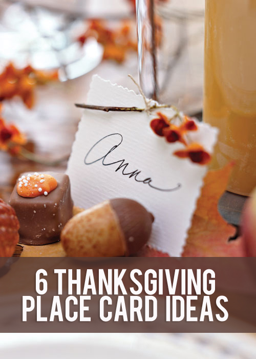 Thanksgiving Place Card Ideas