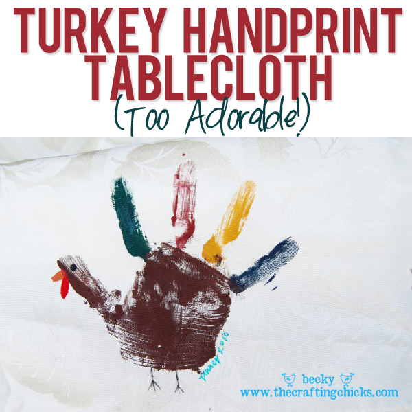 Turkey handprint Tablecloth