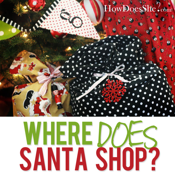 Where does Santa shop
