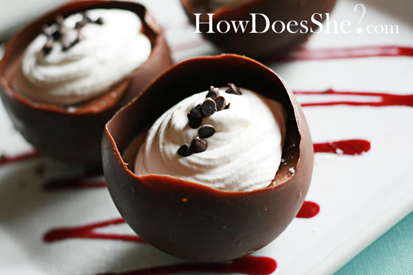 Chocolate Mousse Easter Egg For Two