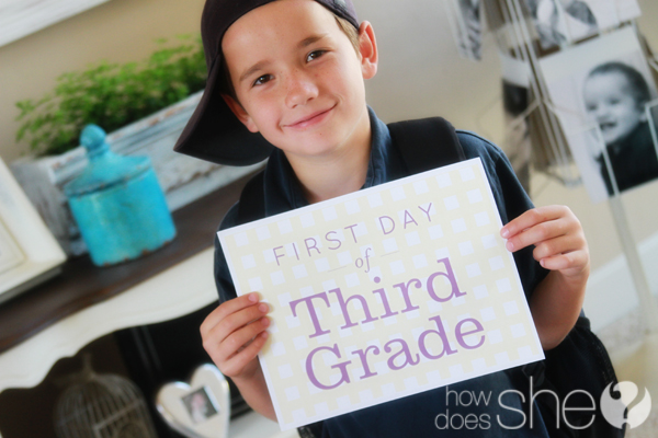 Free exclusive first day of school printables
