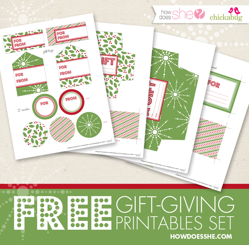 Free Christmas Gift Giving Printables