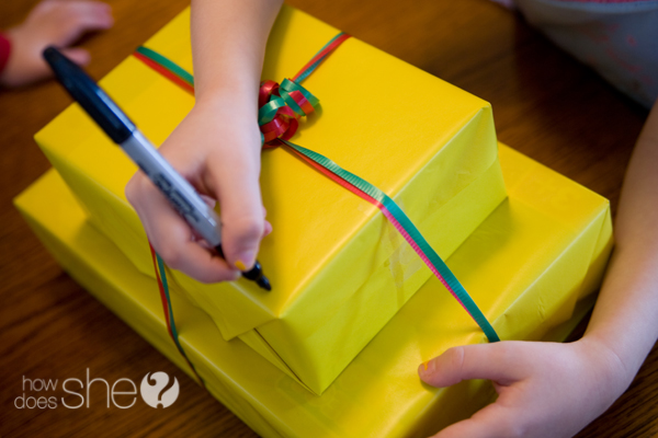 Personalize your wrapping paper