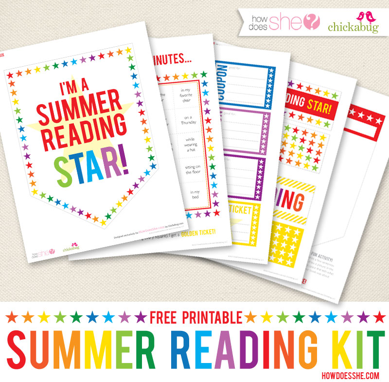 Free printable summer reading kit