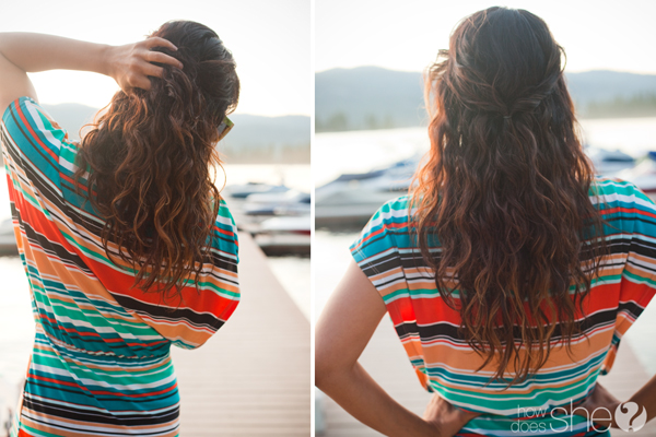 beach wavy hair