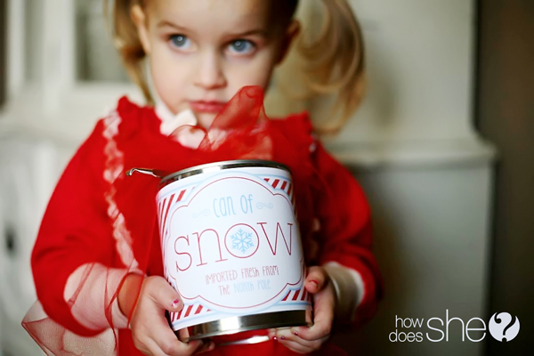 Make a can of snow
